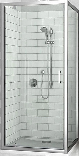 Душевое ограждение 1000x1000мм прозрачное стекло Roltechnik Lega Line LLDO1+LLB/1000 551-1000000-00-02+553-1000000-00-02