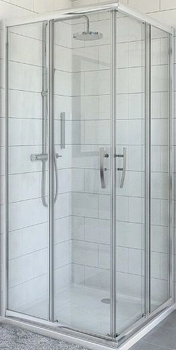 Душевое ограждение 1000x1000мм прозрачное стекло Roltechnik Proxima Line PXS2L+PXS2P/1000*1000*2000 528-1000000-00-02+529-1000000-00-02