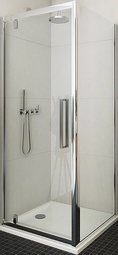 Душевое ограждение 1100x1000мм прозрачное стекло Roltechnik Exclusive Line ECDO1N+ECDBN/1100*1000 black elox 562-1100000-05-02+563-1000000-05-02