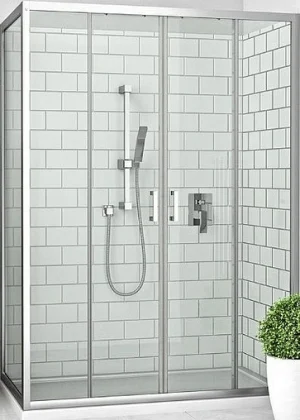 Душевое ограждение 1100x800мм прозрачное стекло Roltechnik Lega Line LLD4+LLB/1100*850 574-1100000-00-02+553-8000000-00-02