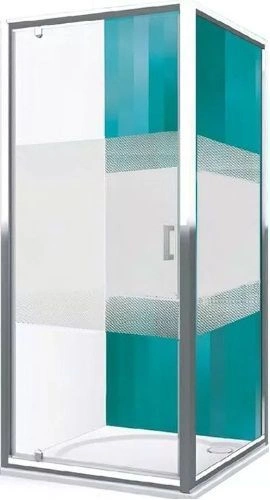 Душевое ограждение 900x900мм прозрачное/матовое стекло Roltechnik Lega Line LLDO1+LLB/900 551-9000000-00-21+553-9000000-00-21