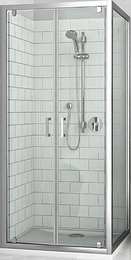 Душевое ограждение 900x900мм прозрачное стекло Roltechnik Lega Line LLDO2+LLB/900 552-9000000-00-02+553-9000000-00-02