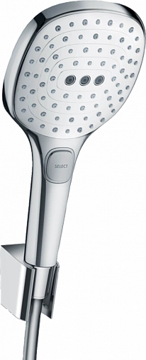 Душевой набор Hansgrohe Raindance Select E 120 3jet 125см хром/белый 26700400