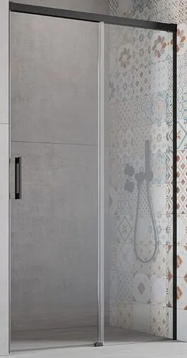 Дверь в нишу 1000мм прозрачное стекло Radaway Idea Black DWJ 100 R 387014-54-01R