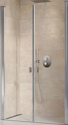 Дверь в нишу 1000мм прозрачное стекло Ravak Chrome CSD2-100 0QVACC00Z1