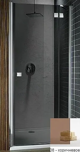 Дверь в нишу 1000мм тонированное стекло Radaway Almatea DWJ 100 R 31302-01-08N