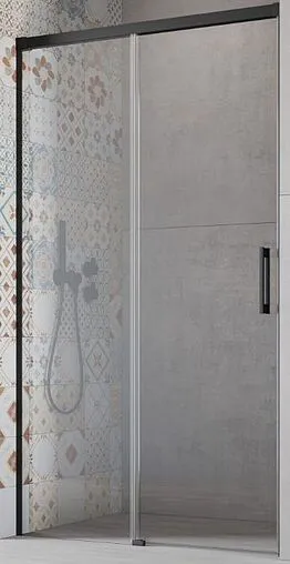 Дверь в нишу 1100мм прозрачное стекло Radaway Idea Black DWJ 110 L 387015-54-01L