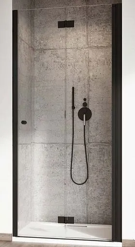 Дверь в нишу 700мм прозрачное стекло Radaway NES 8 Black DWB I 70 R 10079070-54-01R