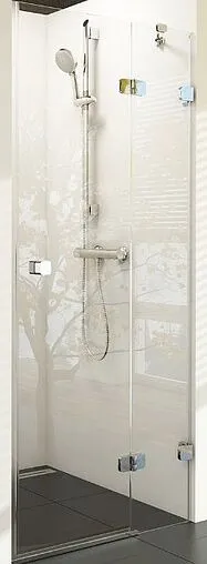 Дверь в нишу 800мм прозрачное стекло Ravak Brilliant BSD2-80 R B SET 0UP4BA00Z1+D01000A083