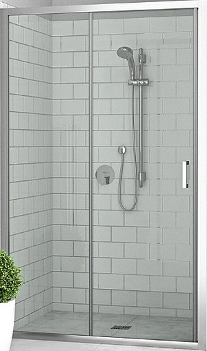 Дверь в нишу 1300мм прозрачное стекло Roltechnik Lega Line LLD2/1300 556-1300000-00-02