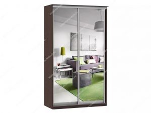 Шкаф купе Модерн 905х600 2-х дверный зеркальный венге
