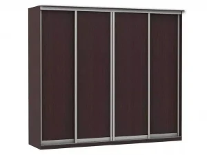 Шкаф купе Модерн 2362х600 4-х дверный 4-х секционный глухой венге
