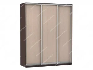 Шкаф купе Модерн 2076х600 3-х дверный 3-х секционный глухой венге/ясень