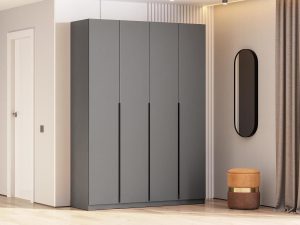 ШК 5 шкаф 1600 + полки 1 комплект / Графит