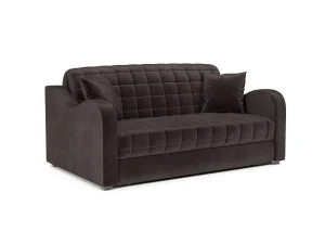 Диван Аккордеон Барон №4 бархат шоколадный STAR VELVET 60 COFFEE