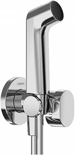 Гигиенический душ с запорным вентилем Hansgrohe Bidette хром 29230000