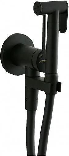 Гигиенический душ со смесителем Gattoni Circle Two чёрный матовый RT010NO