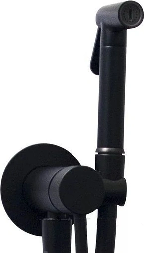 Гигиенический душ со смесителем Paffoni Tweet Round чёрный матовый ZDUP110NO