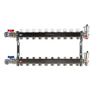 Группа коллекторная без расходомеров 10 отводов 1"в/в x ¾"ек Rommer RMS-3210-000010