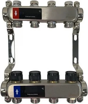 Группа коллекторная без расходомеров 10 отводов 1"в/в x ¾"ек WAAG WG.588.0610