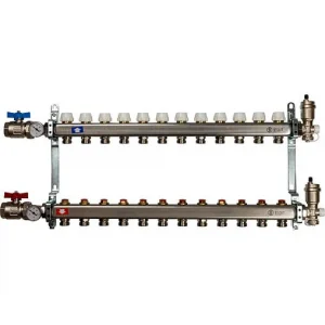 Группа коллекторная без расходомеров 12 отводов 1"в/в x ¾"ек Stout SMS 0912 000012