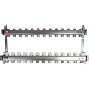 Группа коллекторная без расходомеров 13 отводов 1"в/в x ¾"ек Stout SMS 0922 000013