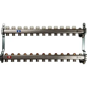 Группа коллекторная без расходомеров 4 отвода 1"в/в x ¾"ек Stout SMS-0932-000004