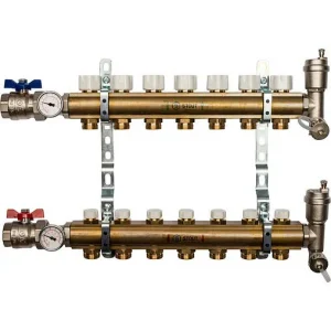 Группа коллекторная без расходомеров 7 отводов 1"в/в x ¾"ек Stout SMB 0468 000007