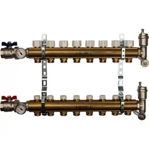 Группа коллекторная без расходомеров 8 отводов 1"в/в x ¾"ек Stout SMB 0468 000008