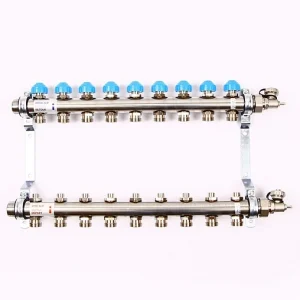 Группа коллекторная без расходомеров 9 отводов 1"н/н x ¾"ек Uni-fitt 456W4309