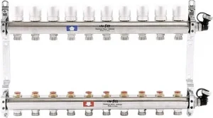 Группа коллекторная распределительная 10 отводов 1"в/в x ¾"ек Uni-fitt 451I4310