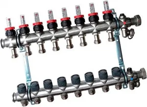 Группа коллекторная с расходомерами 8 отводов 1"нг x ¾"ек Oventrop Multidis SF 1404358