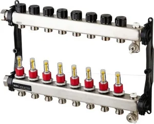 Группа коллекторная с расходомерами 8 отводов 1"нг x ¾"ек TECEfloor SLQ 77310008