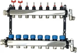Группа коллекторная с расходомерами 8 отводов 1"в/н x ¾"ек Henco UFH-0605MDSS08
