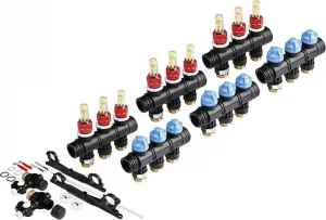 Группа коллекторная с расходомерами 9 отводов 1"нг x ¾"ек TECEfloor SLQ 77390030+77390030+77390030+77390010