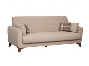 Эдвин М диван-кровать 3-х местный / велюр прага капучино