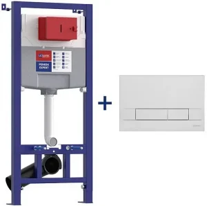 Инсталляция для подвесного унитаза Set 3 в 1 Lemark Peneda Expert + Bit 9812111 с кнопкой хром глянцевый