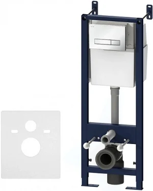 Инсталляция для подвесного унитаза Set 4 в 1 Am.Pm Start I012703.0201 с кнопкой белый глянцевый