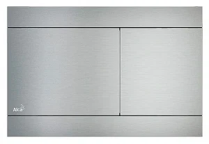 Клавиша смыва для унитаза AlcaPlast FLAT FUN хром матовый