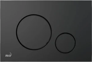 Клавиша смыва для унитаза AlcaPlast Thin M678 черный матовый