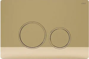 Клавиша смыва для унитаза CTESI Round BK0202128 золото