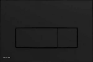 Клавиша смыва для унитаза Ravak Uni Slim X01744 черный матовый