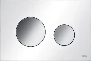 Клавиша смыва для унитаза TECEloop 2.0 9240927 кнопки/хром глянцевый, панель/белый глянцевый