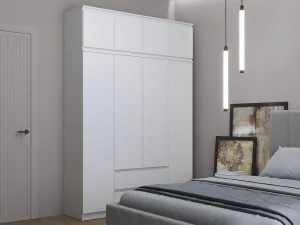 82.01 шкаф + 82.04 тумба Берген Белый