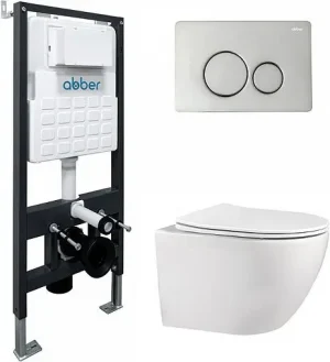 Комплект 5 в 1 Abber Bequem AC1100-AC0105-AC0121 с кнопкой хром глянцевый