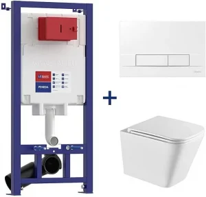 Комплект 5 в 1 Lemark Peneda+Bit Florex White 100804418 с кнопкой Bit 9804008 белый глянцевый