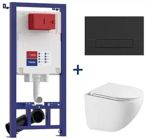 Комплект 5 в 1 Lemark Peneda+ Bit+Glazer White 100802428 с кнопкой Bit 9802006 черный матовый soft touch