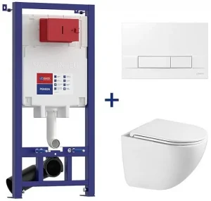 Комплект 5 в 1 Lemark Peneda+ Bit+Glazer White 100804426 с кнопкой Bit 9804008 белый глянцевый