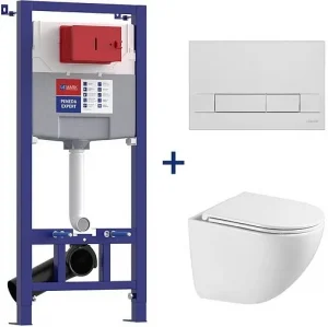 Комплект 5 в 1 Lemark Peneda Expert+Bit+ Glazer White 100121431 с кнопкой Bit 9801005 хром глянцевый