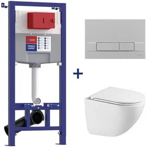 Комплект 5 в 1 Lemark Peneda Expert+Bit+ Glazer White 100123433 с кнопкой Bit 9803007 хром матовый